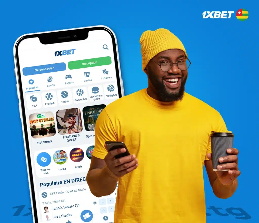 Application mobile 1xBet Togo Apk