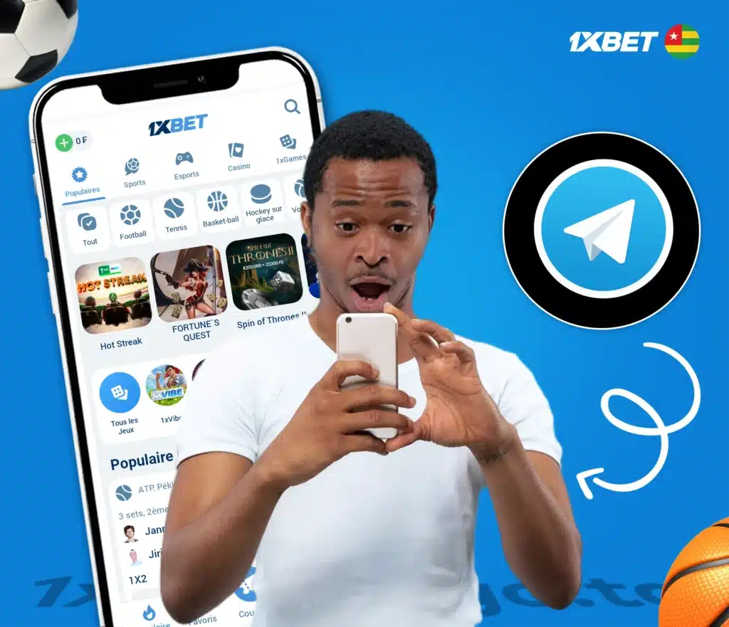 1xBet Togo sur Telegram