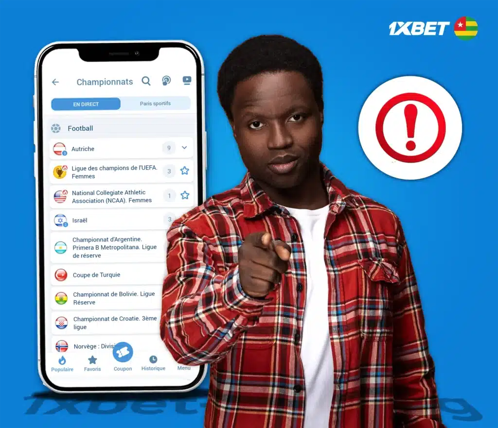 Comment parier sur 1xBet au Togo, afin de ne pas enfreindre les règles de l'entreprise ?