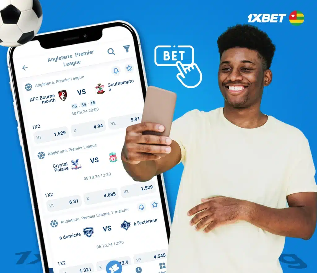 Comment placer un pari dans l'application mobile 1xBet sur iOS