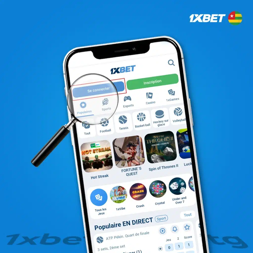 Comment vérifier sur 1xBet Togo via le site officiel