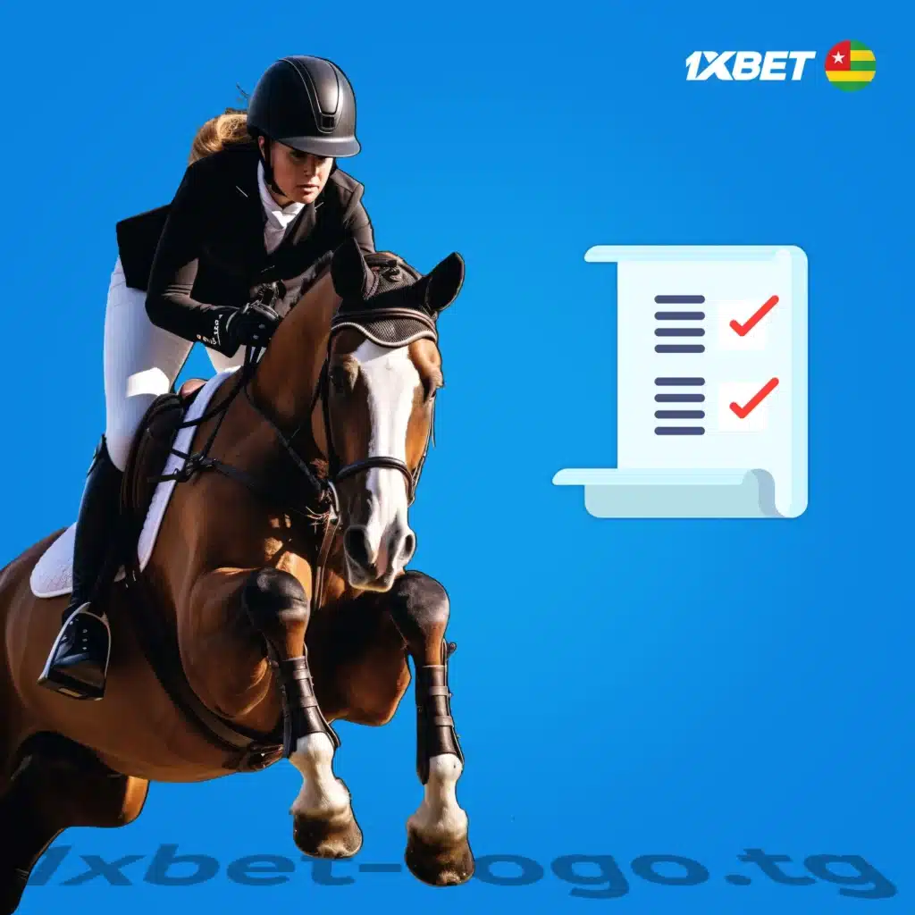 Notions de base sur les courses hippiques sur 1xBet Togo