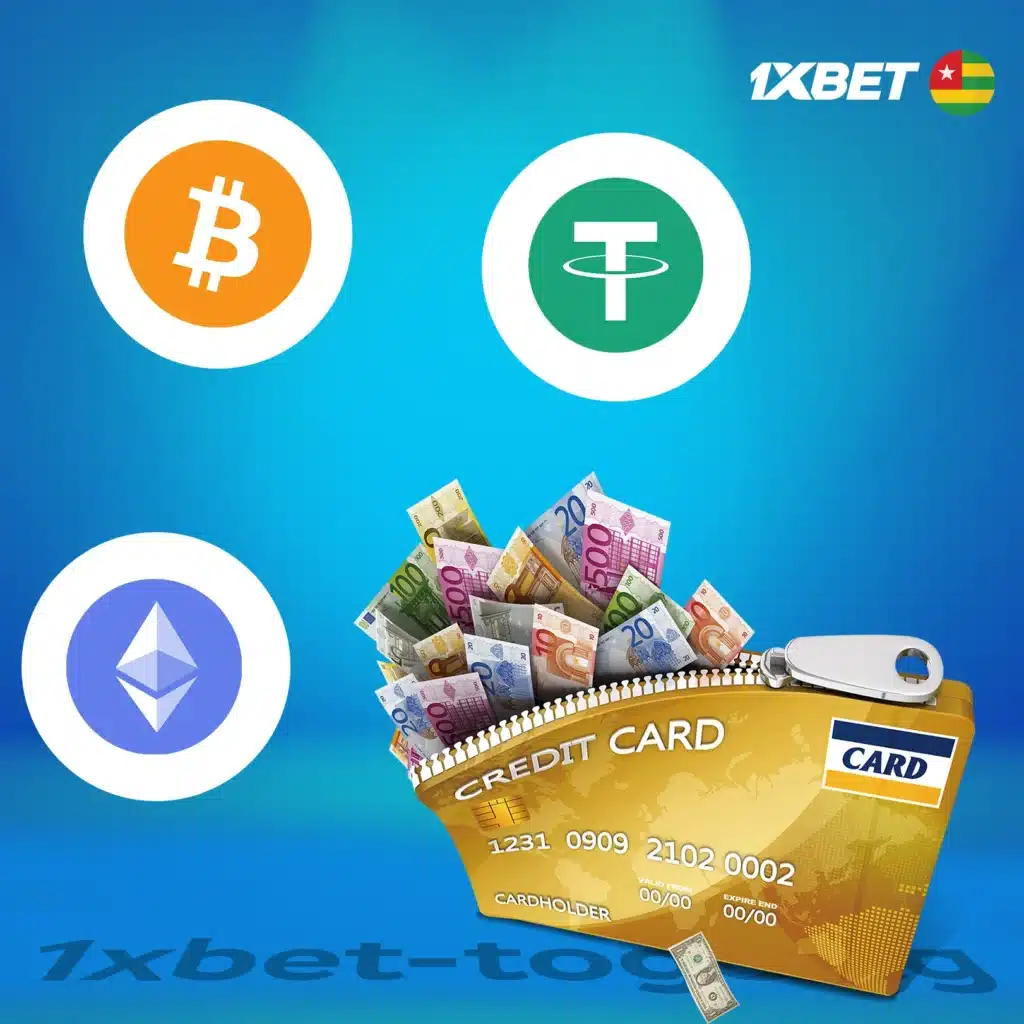 Comment déposer et gagner sur 1xBet en Togo en utilisant des crypto-monnaies