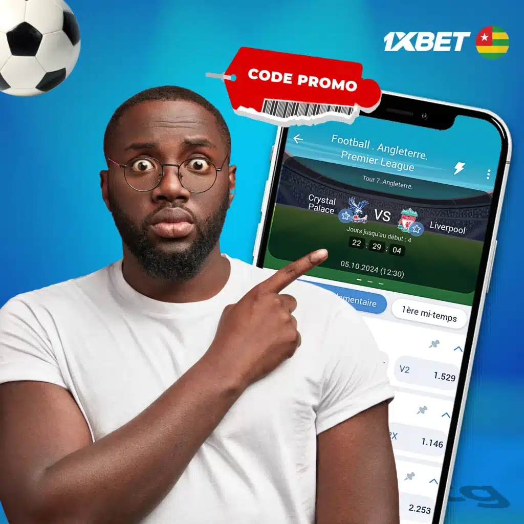 Paris gratuits 1xBet Togo avec code promo
