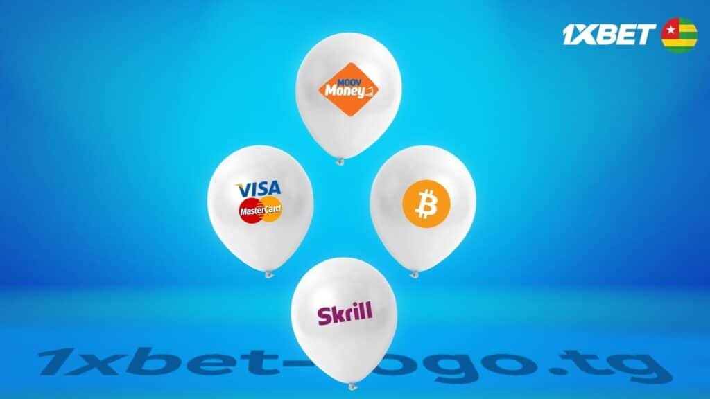 Quels sont les autres moyens de paiement disponibles pour retirer de l’argent sur 1xbet Togo ?